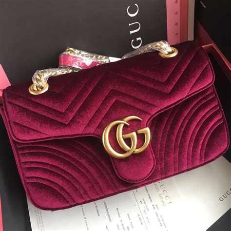 meglio gucci marmon media o piccola|gucci marmont velvet bag.